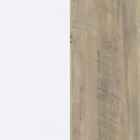 Dalton White and Distressed Pine 2-Door Storage Credenza from Coaster - Luna Furniture