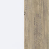 Dalton White and Distressed Pine 65-inch 6-Shelf Bookcase from Coaster - Luna Furniture