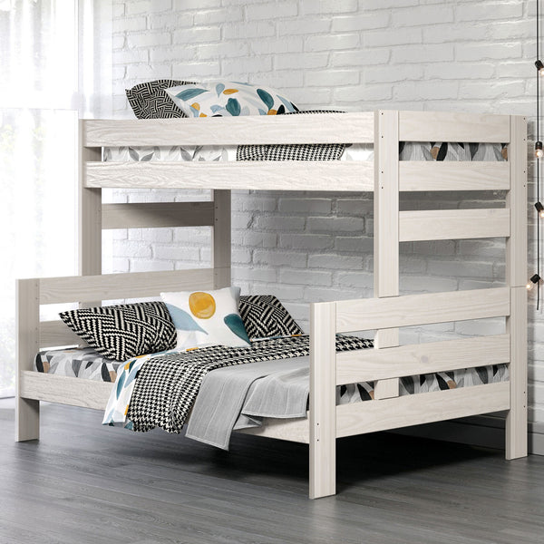 Damaris White Twin/Full Bunk Bed
