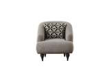 Damla 3-pieces (Sofa & Loveseat & Chair) Livingroom Set in Cream from Furnia - Luna Furniture