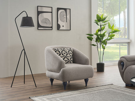 Damla Chair in Cream from Furnia - Luna Furniture