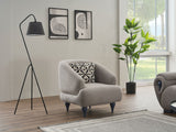 Damla 3-pieces (Sofa & Loveseat & Chair) Livingroom Set in Cream from Furnia - Luna Furniture