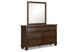 Danabrin Brown Dresser and Mirror from Ashley Furniture - Luna Furniture