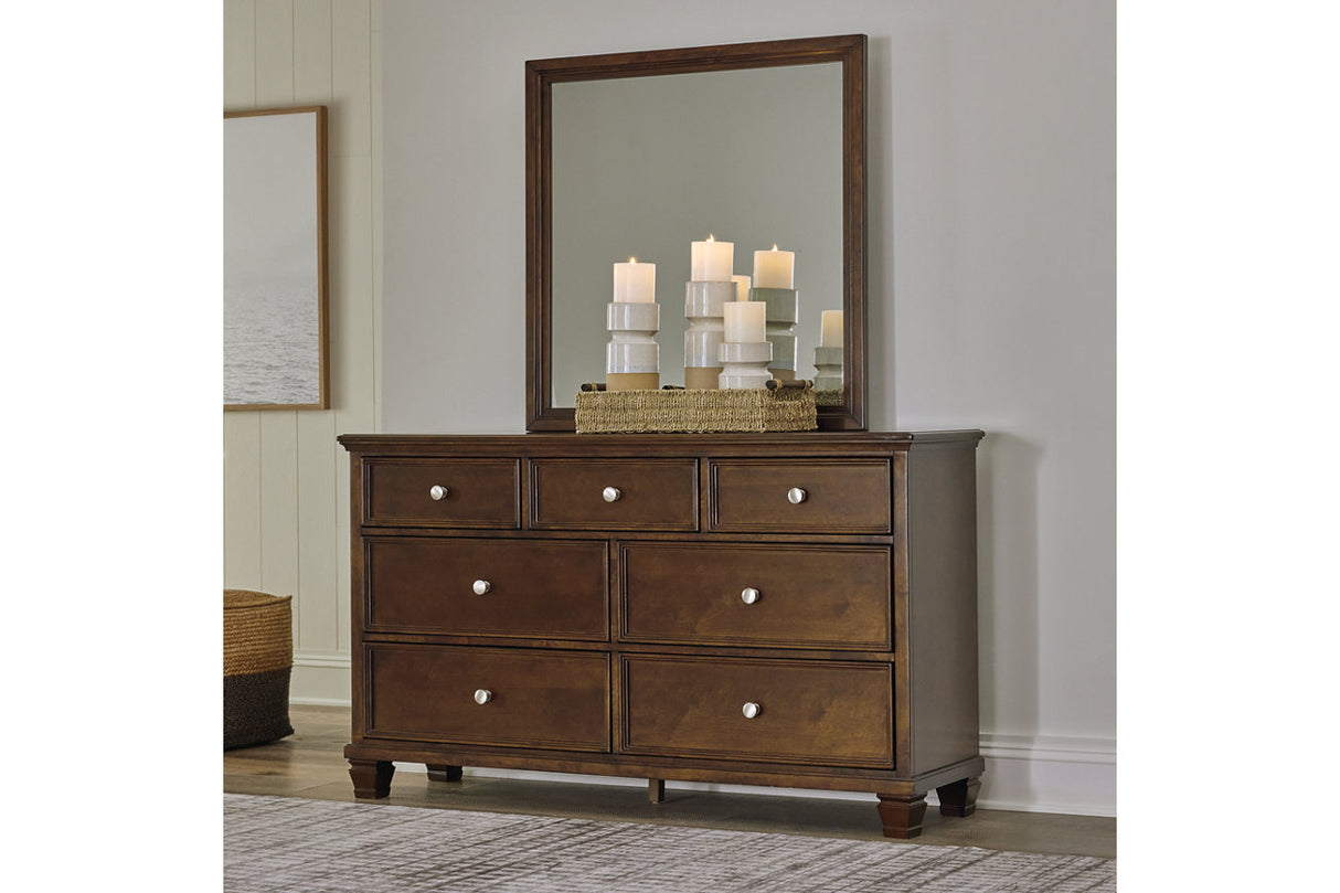 Danabrin Brown Dresser and Mirror from Ashley Furniture - Luna Furniture