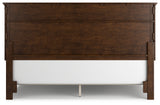 Danabrin California King Panel Bed with Mirrored Dresser and Nightstand in Brown from Ashley Furniture - Luna Furniture