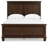 Danabrin Full Panel Bed with Mirrored Dresser and Chest in Brown from Ashley Furniture - Luna Furniture