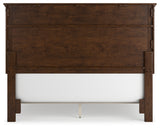 Danabrin Queen Panel Bed with Mirrored Dresser and 2 Nightstands in Brown from Ashley - Luna Furniture