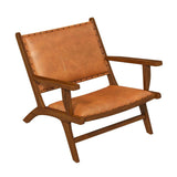 Daniel Tan Leather Arm Chair from Ashcroft Furniture - Luna Furniture