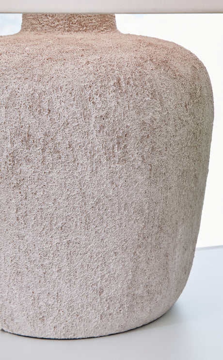 Danry 2-Piece Table Lamp Set in Distressed Cream from Ashley - Luna Furniture