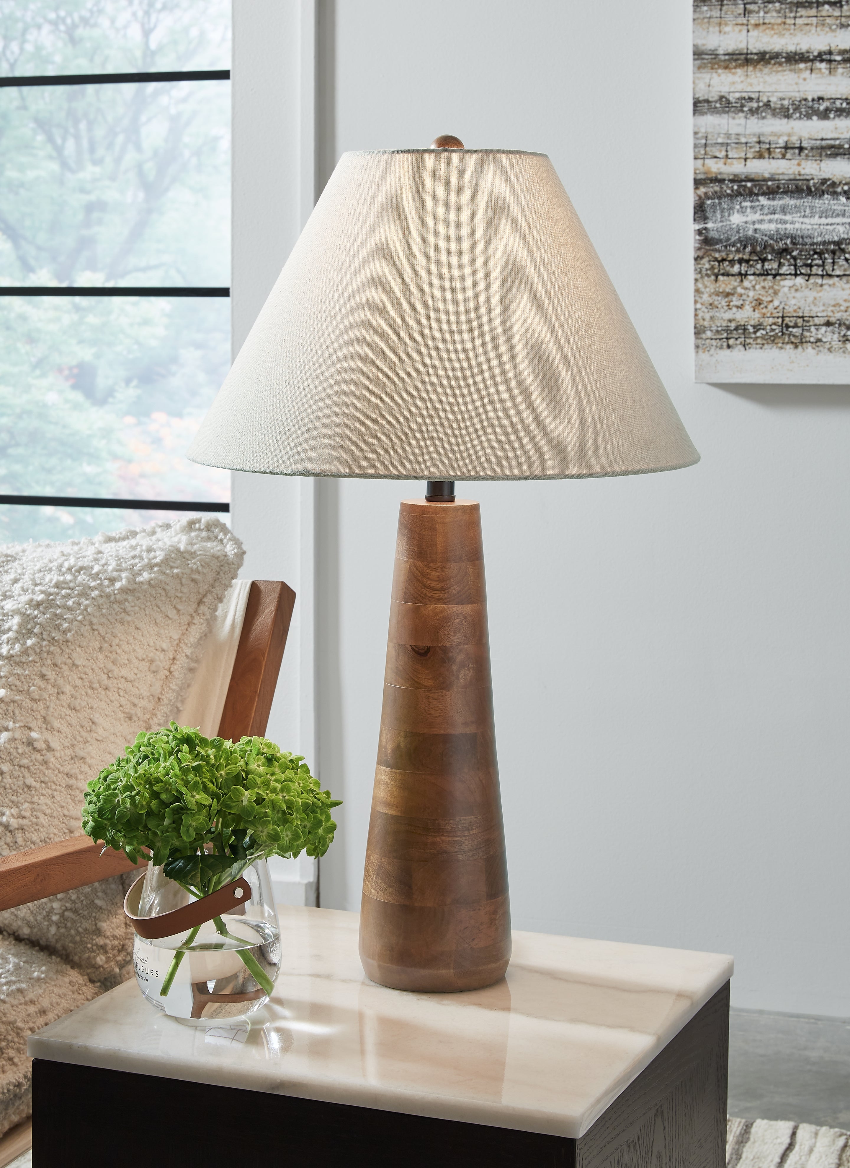 Danset 2-Piece Table Lamp Set in Brown – Luna Furniture