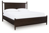 Dantenton Merlot Queen Panel Bed from Ashley - Luna Furniture