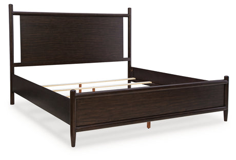 Dantenton Merlot Queen Panel Bed from Ashley - Luna Furniture