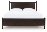 Dantenton Merlot Queen Panel Bed from Ashley - Luna Furniture