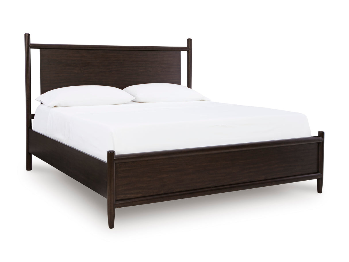 Dantenton Merlot King Panel Bed from Ashley Furniture - Luna Furniture