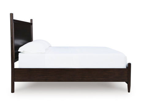 Dantenton Merlot California King Panel Bed from Ashley - Luna Furniture