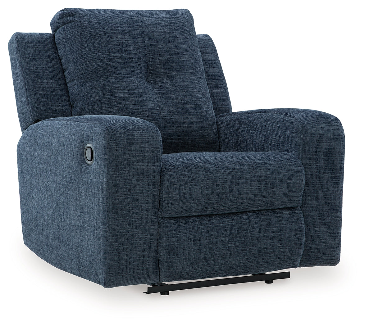 Danum Ink Recliner from Ashley - Luna Furniture