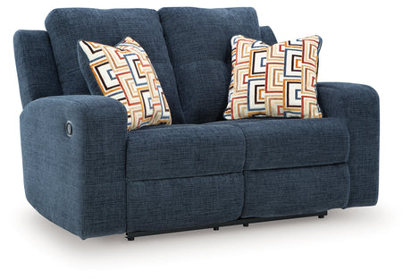 Danum Ink Reclining Loveseat from Ashley - Luna Furniture