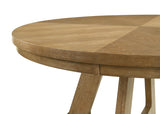 Danvers Brown Oak Round 54-inch Wood Dining Table from Coaster - Luna Furniture