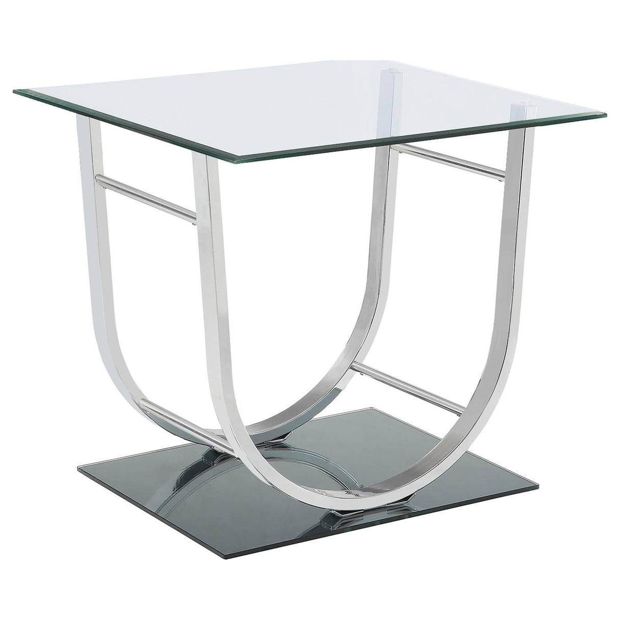 Danville Chrome 2-Piece Glass Top Coffee and End Table Set from Coaster - Luna Furniture