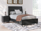 Danziar Black Full Platform Bed from Ashley Furniture - Luna Furniture