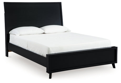 Danziar Black Full Platform Bed from Ashley - Luna Furniture