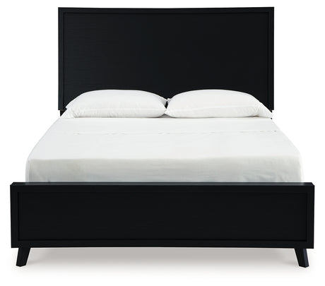 Danziar Black Full Platform Bed from Ashley - Luna Furniture