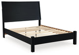 Danziar Black Full Platform Bed from Ashley - Luna Furniture