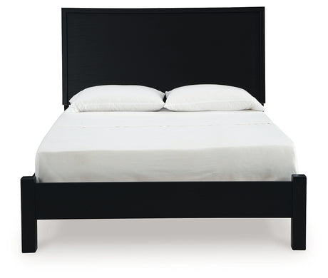 Danziar Black Full Platform Bed from Ashley - Luna Furniture