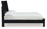 Danziar Black Full Platform Bed from Ashley - Luna Furniture
