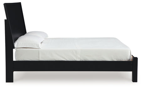 Danziar Black Full Platform Bed from Ashley - Luna Furniture