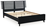 Danziar Black Full Slat Platform Bed from Ashley - Luna Furniture