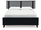 Danziar Black Full Slat Platform Bed from Ashley - Luna Furniture