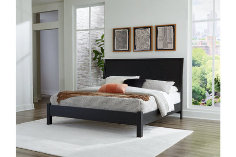 Danziar Black King Platform Bed from Ashley - Luna Furniture