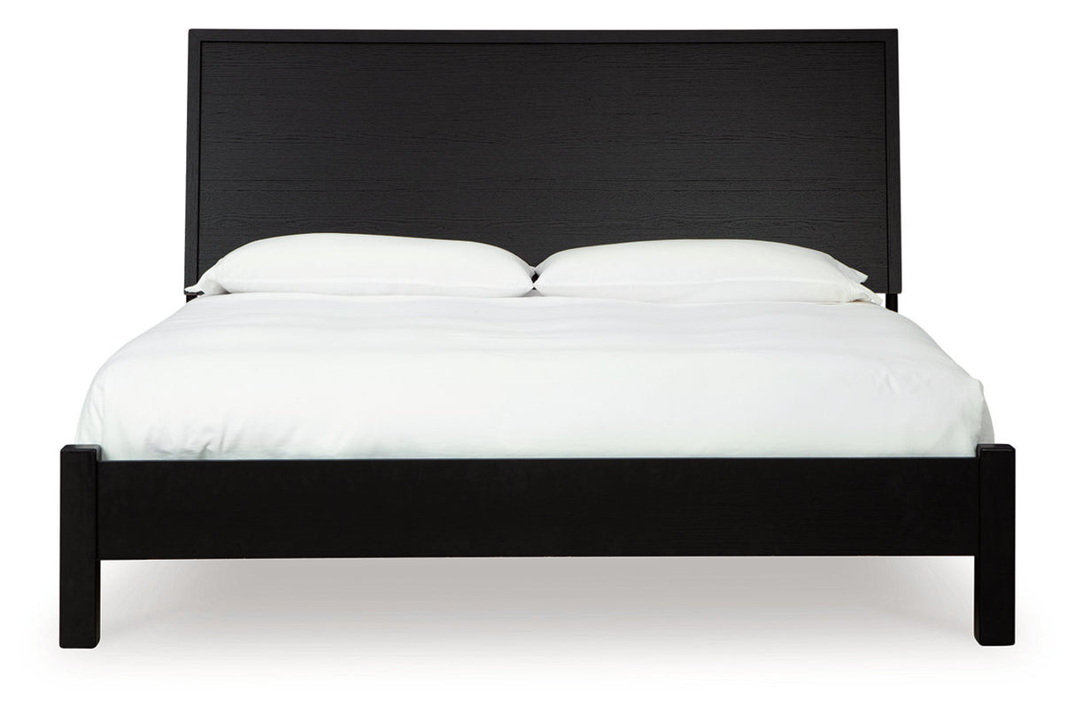 Danziar Black King Platform Bed from Ashley Furniture - Luna Furniture