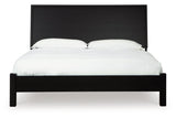 Danziar Black King Platform Bed from Ashley Furniture - Luna Furniture