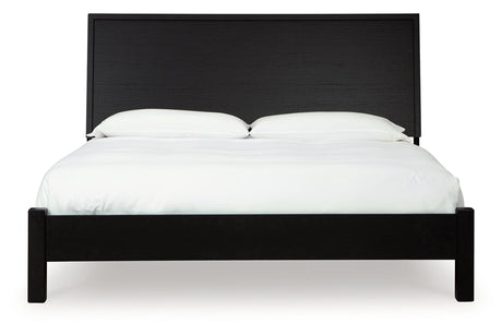 Danziar Black King Platform Bed from Ashley - Luna Furniture