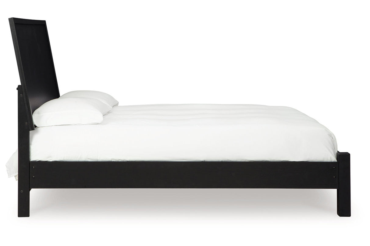 Danziar Black King Platform Bed from Ashley Furniture - Luna Furniture