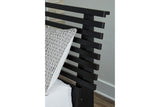 Danziar Black King Slat Platform Bed from Ashley Furniture - Luna Furniture