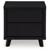 Danziar Black Platform Bedroom Set from Ashley - Luna Furniture