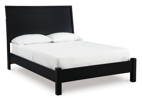 Danziar Black Platform Bedroom Set from Ashley - Luna Furniture