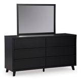 Danziar Black Platform Framed Bedroom Set from Ashley - Luna Furniture
