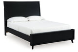 Danziar Black Queen Framed Platform Bed from Ashley Furniture - Luna Furniture