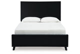 Danziar Black Queen Framed Platform Bed from Ashley Furniture - Luna Furniture