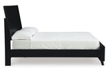 Danziar Black Queen Framed Platform Bed from Ashley Furniture - Luna Furniture