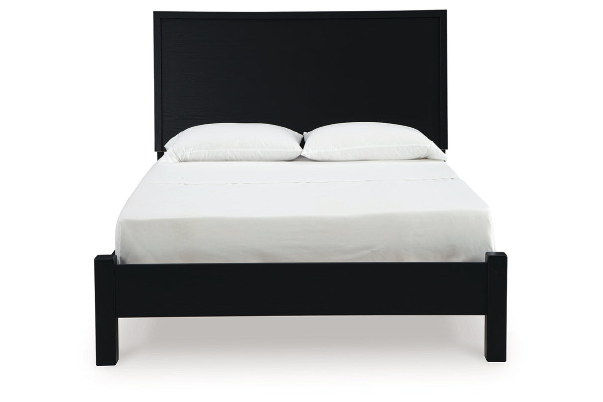 Danziar Black Queen Platform Bed from Ashley Furniture - Luna Furniture