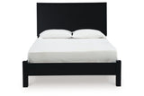 Danziar Black Queen Platform Bed from Ashley Furniture - Luna Furniture