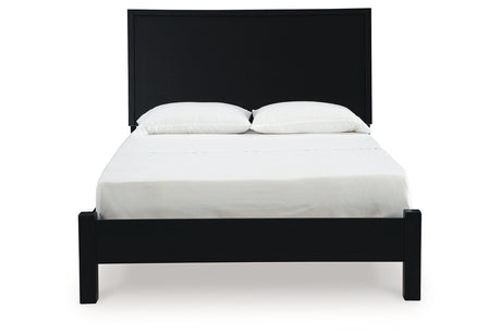 Danziar Black Queen Platform Bed from Ashley - Luna Furniture