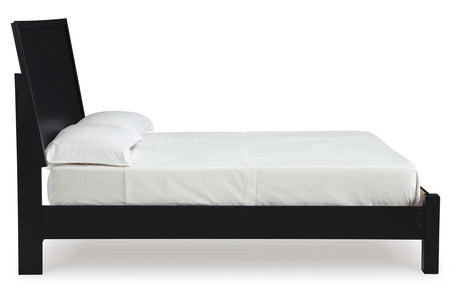 Danziar Black Queen Platform Bed from Ashley - Luna Furniture