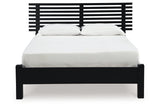 Danziar Black Queen Slat Platform Bed from Ashley Furniture - Luna Furniture