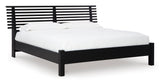 Danziar Black Slat Platform Bedroom Set from Ashley - Luna Furniture